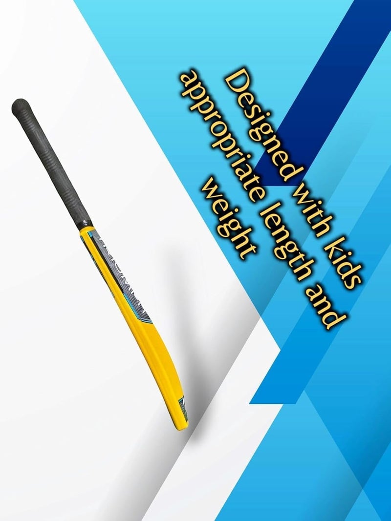 YOOGI Plastic Fiber Cricket Bat for Kids Safe & Sturdy for Indoor/Outdoor Use - Image 5